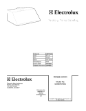 COVER Diagram and Parts List for E368WV60ES  Electrolux Range Hood