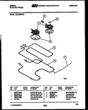 BROILER PARTS Diagram and Parts List for CEC2M4WXD  Gibson Range