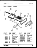 BROILER DRAWER PARTS Diagram and Parts List for GF740ND5  Frigidaire Range