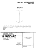 COVER Diagram and Parts List for UL5000ECW5  Frigidaire Freezer