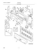 BACKGUARD Diagram and Parts List for PFEF374ES4  Frigidaire Wall Oven