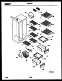 Part Location Diagram of 215042003 Frigidaire FRONT-STORAGE PAN,UPPER & LOWER ,(sold individually, 2 recommended)
