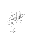 WINDOW MOUNTING PARTS Diagram and Parts List for SH310C1QA  Kelvinator Air Conditioner