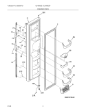 Part Location Diagram of 241668197 Frigidaire Door-Freezer ,stainless ,complete Assembly