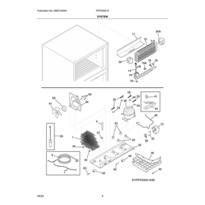 Part Location Diagram of 5304532073 Frigidaire HEATER