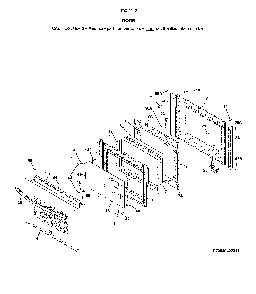 Door Diagram and Parts List for 79049429316  Kenmore Wall Oven