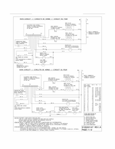 Wiring Diagram Diagram and Parts List for 79036903905  Kenmore Range