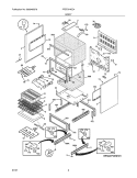 BODY Diagram and Parts List for PFEF374EC4  Frigidaire Wall Oven