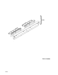 Control Panel Diagram and Parts List for EW24ID80QS2A  Electrolux Dishwasher