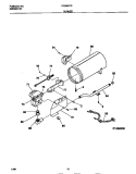 BURNER Diagram and Parts List for FDG8977EW0  Frigidaire Dryer