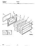 DOOR Diagram and Parts List for TEF324CCSA  Tappan Range