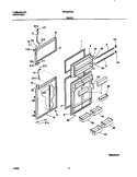 DOORS Diagram and Parts List for FRT21TNGW0  Frigidaire Refrigerator