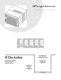 COVER Diagram and Parts List for FAA060P7A4  Frigidaire Air Conditioner