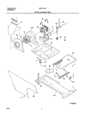 MOTOR / BLOWER / BELT Diagram and Parts List for GLET1041AS2  Frigidaire Washer Dryer Combo