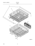 RACKS Diagram and Parts List for FDB1504RGQ0  Frigidaire Dishwasher