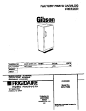 COVER Diagram and Parts List for GFU17D5GW0  Gibson Freezer