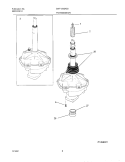 TRANSMISSION Diagram and Parts List for GWY1343AS0  Gibson Washer