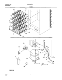 SYSTEM Diagram and Parts List for UL2494ECW11  Frigidaire Freezer