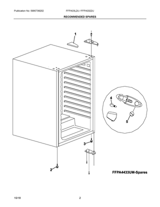 Part Location Diagram of 5304519035 Frigidaire KNOB