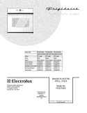 COVER Diagram and Parts List for FEB27S6DSB  Frigidaire Wall Oven