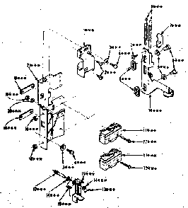 Latch Mechanism Diagram and Parts List for 5649917710  Kenmore Microwave