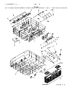 Racks Diagram and Parts List for FGID2466QF9A  Frigidaire Dishwasher