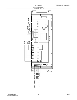 Wiring Diagram Diagram and Parts List for FFEW3026TDC  Frigidaire Wall Oven