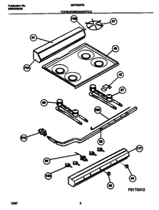 Frigidaire Mpf500pbdb 1 Diagram and Parts List for MPF500PBDB V1 Frigidaire Range