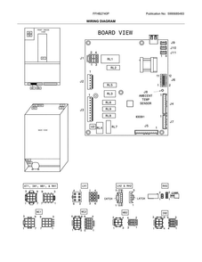 Wiring Schematic Diagram and Parts List for FFHB2740PPDA  Frigidaire Refrigerator