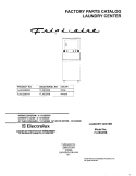 COVER Diagram and Parts List for FLXE52RBT9  Frigidaire Washer Dryer Combo