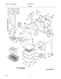 BODY Diagram and Parts List for LFEF3018LWC  Frigidaire Range