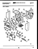 CABINET AND COMPONENT PARTS Diagram and Parts List for LE600MXD1  Frigidaire Washer Dryer Combo