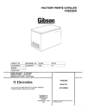 COVER Diagram and Parts List for GFC05M0HW2  Gibson Freezer