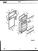 DOOR PARTS Diagram and Parts List for GTN181WL1  Frigidaire Refrigerator