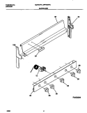 BACKGUARD Diagram and Parts List for MLF303PGDA  Frigidaire Range