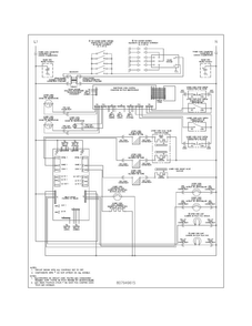 Wiring Diagram Diagram and Parts List for FGGF304DPFD  Frigidaire Range