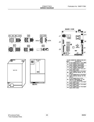 Wiring Diagram Diagram and Parts List for FPBS2777RFK  Frigidaire Refrigerator