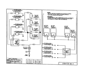 Wiring Diagram Diagram and Parts List for 33009  Frigidaire Cooktop