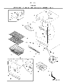 Cabinet Diagram and Parts List for 25322042411  Kenmore Freezer
