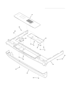 Backguard Diagram and Parts List for EI30GS5CJSC  Electrolux Range