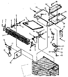 Grill And Duct Parts Diagram and Parts List for 5648598610  Kenmore Microwave