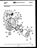 CABINET AND COMPONENT PARTS Diagram and Parts List for DE7400PW0  Frigidaire Dryer