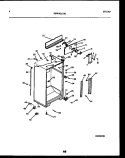 CABINET PARTS Diagram and Parts List for FPWW21TIRW0  Frigidaire Refrigerator