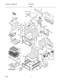 BODY Diagram and Parts List for CPCS389EC9  Frigidaire Range
