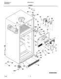CABINET Diagram and Parts List for WRT21MG3AQ4  Westinghouse Refrigerator