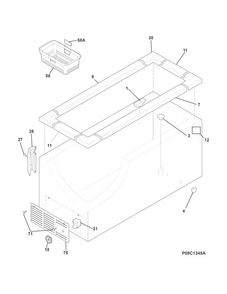 Part Location Diagram of 297321902 Frigidaire HINGE Assembly