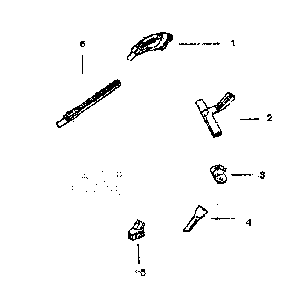 Accessories Diagram and Parts List for EL7055A  Electrolux Canister Vacuum