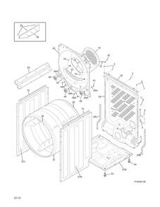 Part Location Diagram of 5304501435 Frigidaire HARNESS