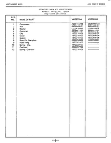 Compressor Page 2 Diagram and Parts List for 5330A  Frigidaire Air Conditioner