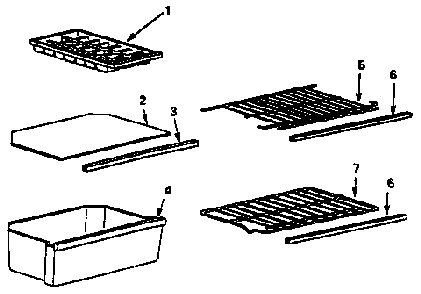 Part Location Diagram of 302055 Maytag Refrigerator freezer wire shelf